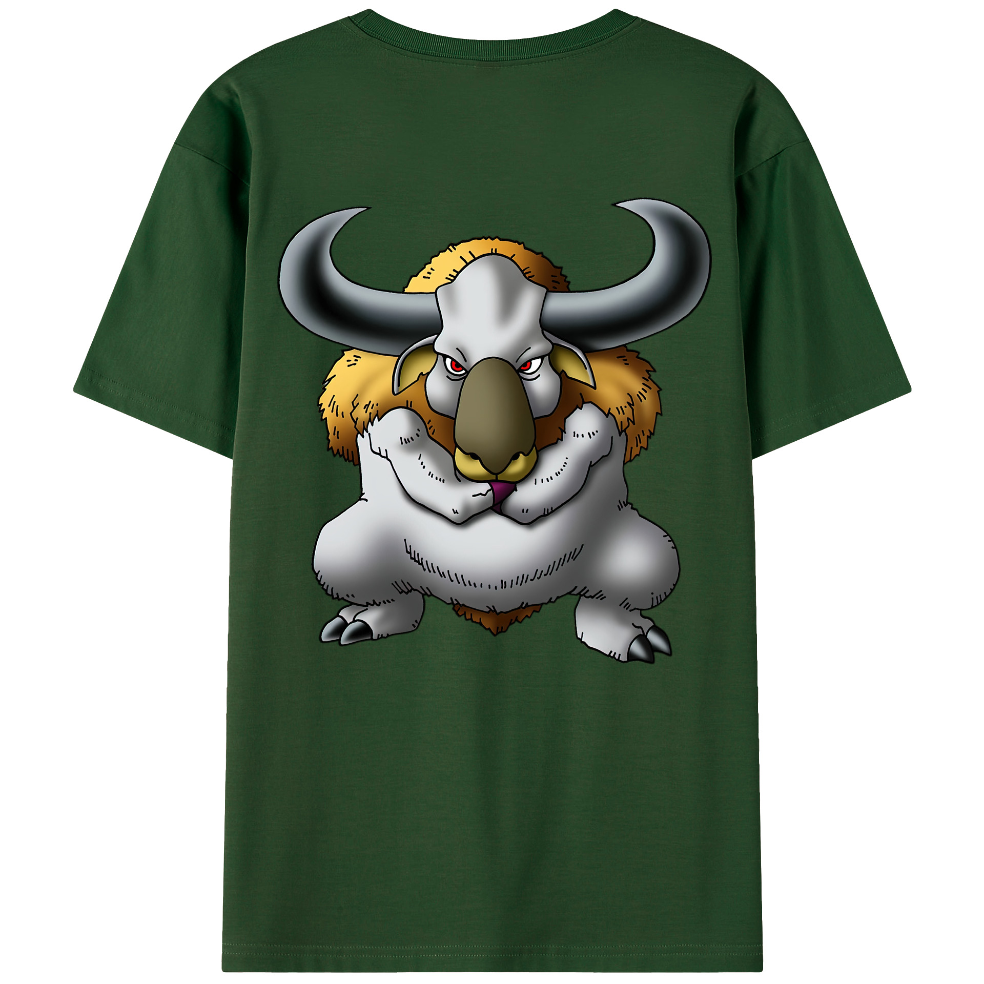 （画像用） ドラゴンクエスト Doragon Kuesuto Dragon Quest 綿100％半袖Tシャツ（背面プリント）